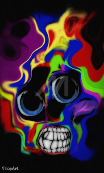 Peinture intitulée "Le croque vie" par Vrineart, Œuvre d'art originale