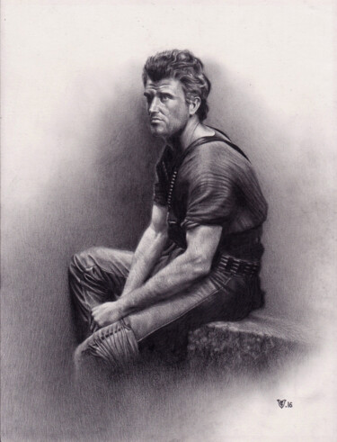Dessin intitulée "Max (Weariness)" par Christophe Vacher, Œuvre d'art originale, Graphite