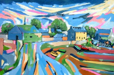 Peinture intitulée "MALY - BRETAGNE" par Marcel Clerc, Œuvre d'art originale