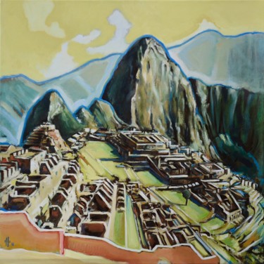 Peinture intitulée "MACHU PICCHU" par Pascal Buffard, Œuvre d'art originale, Huile