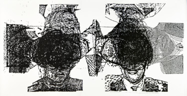 Drawing titled "Doppelspiel" by Scott Short, Original Artwork, Ink