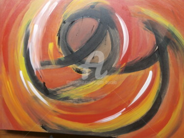 Peinture intitulée "Mouvement" par Brigitte Barcelo, Œuvre d'art originale, Acrylique