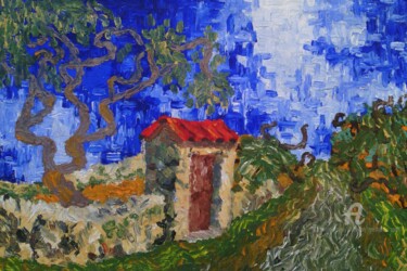 Peinture intitulée "Pausage litoral" par Slobodan Spasojevic (Spaki), Œuvre d'art originale, Huile