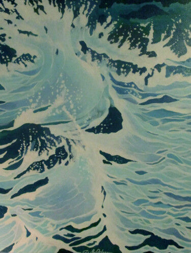Peinture intitulée "Breakers" par Carolyn   A. Debnam, Œuvre d'art originale, Acrylique Monté sur Châssis en bois