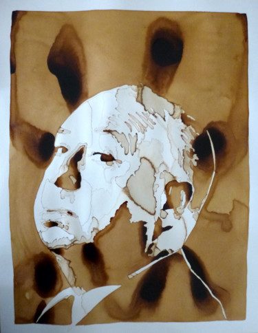 Peinture intitulée "Alfred Hitchcock (2…" par Joany Régibier, Œuvre d'art originale