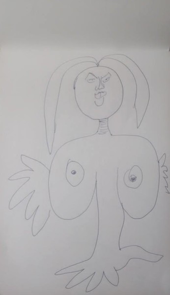 Drawing titled "ramya" by Ranjith Kk, Original Artwork, Graphite