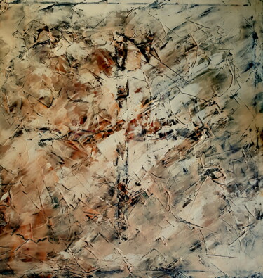Peinture intitulée "Craquelure" par Pierre-Paul Marchini, Œuvre d'art originale, Huile