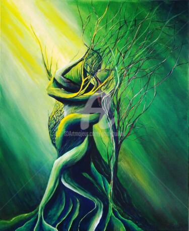 Peinture intitulée "Tango 2" par Gaïdg, Œuvre d'art originale, Acrylique Monté sur Châssis en bois