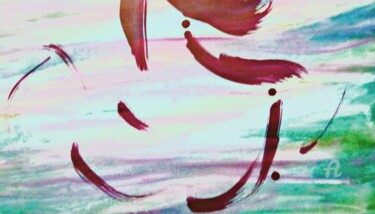 Painting titled "Abstract 60" by Michela Curtis, Original Artwork, Oil