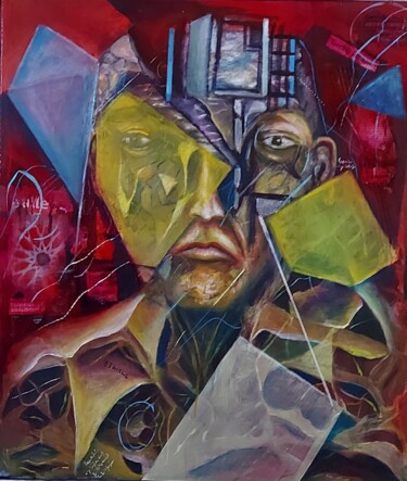 绘画 标题为“fragmentation(9)” 由Abdelouahed Ghanemi, 原创艺术品, 丙烯