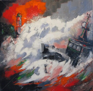 Peinture intitulée "Arcachon : passe Su…" par Jacky Dumergue, Œuvre d'art originale, Huile