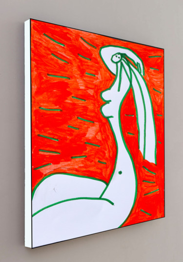Peinture intitulée "FEMME" par Jean Mirre, Œuvre d'art originale, Encre