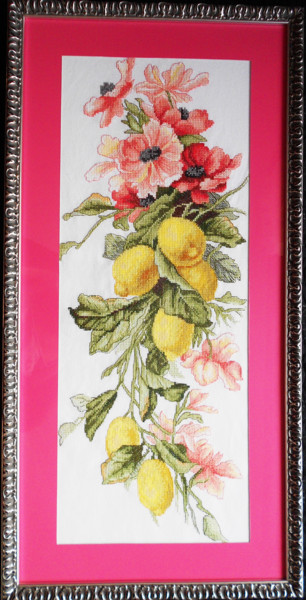 Текстильное искусство под названием "lemons" - Tektil, Подлинное произведение искусства