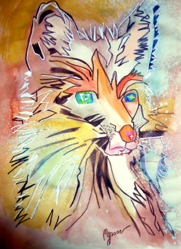 Dessin intitulée "le-vieux-loulou" par Mysane, Œuvre d'art originale, Autre