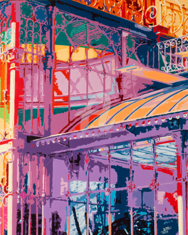 Malerei mit dem Titel "ORANGERIE DU JARDIN…" von Jean-Pierre Bru, Original-Kunstwerk, Acryl