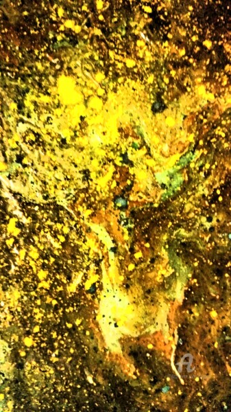 Peinture intitulée "POUSSIÈRES D'ETOILE" par Grafi, Œuvre d'art originale, Acrylique