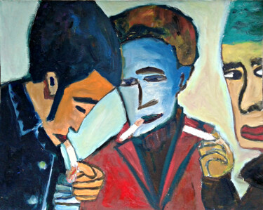Картина под названием "The morning of tomo…" - Анна Жулева, Подлинное произведение искусства, Масло