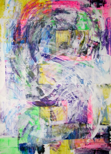 Painting titled "Improvisation № 13" by Dmitri Matkovsky, Original Artwork, Acrylic