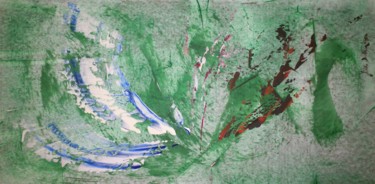 Coiffe Peinture intitulée "Coiffe" par Gisèle Dalla Longa, Œuvre d'art originale, Acrylique Monté sur Panneau de bois