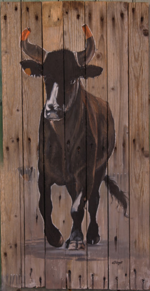 Peinture intitulée "Lorenzo, hommage" par Elisabeth Begot, Œuvre d'art originale, Acrylique