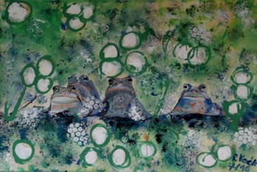 "Heut ist Konzert be…" başlıklı Tablo Renate Kock tarafından, Orijinal sanat, Akrilik