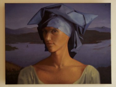 Peinture intitulée "Gardienne" par Alexei Machina, Œuvre d'art originale