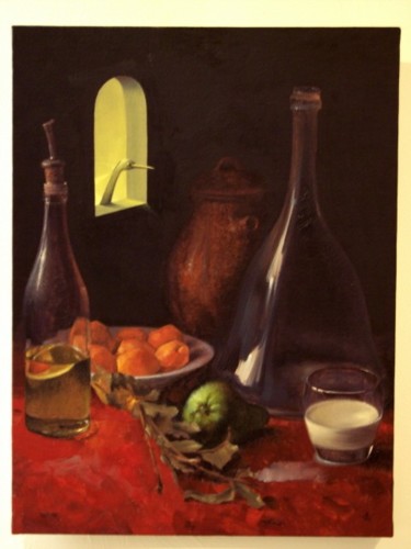 Peinture intitulée "Visite" par Alexei Machina, Œuvre d'art originale
