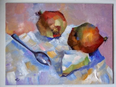 Peinture intitulée "Nature morte au fro…" par Alexei Machina, Œuvre d'art originale