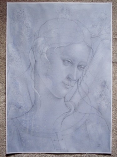 Peinture intitulée "Ange" par Alexei Machina, Œuvre d'art originale