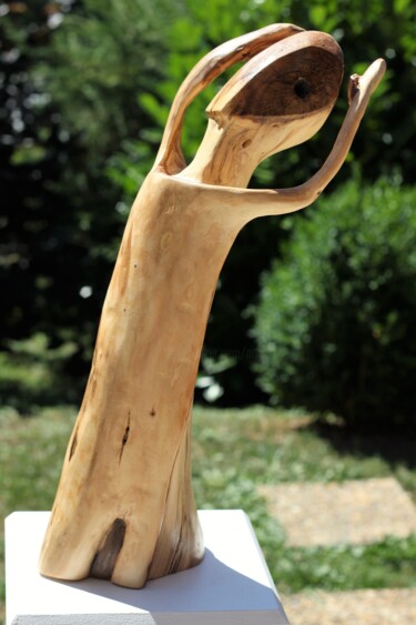 Sculpture intitulée "Expressions ?" par Max Bernard, Œuvre d'art originale, Bois