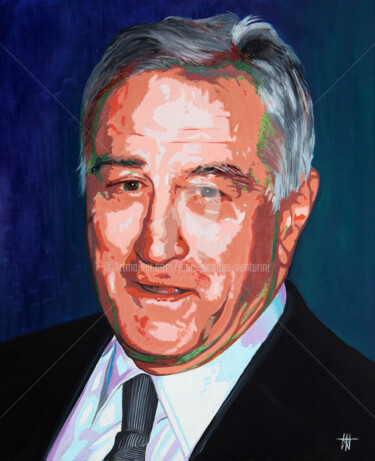Pintura titulada "Robert de Niro" por Jean-Jacques Venturini, Obra de arte original, Oleo