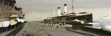 Painting titled "you haven't come ag…" by Alexander Votsmush, Original Artwork, Watercolor