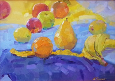 绘画 标题为“Original oil painti…” 由Анна Гапонюк, 原创艺术品, 油 安装在木质担架架上