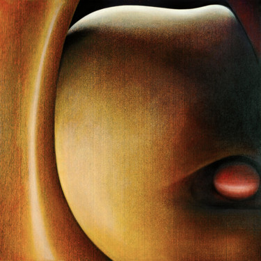 绘画 标题为“tu étais avec qui t…” 由Daniel Moline, 原创艺术品, 油 安装在其他刚性面板上