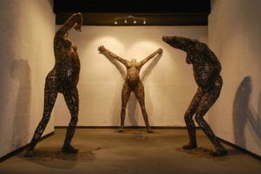 Sculpture intitulée "Exposition "Yango"…" par Freddy Tsimba, Œuvre d'art originale