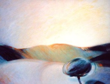 Peinture intitulée "colines" par André Plisson, Œuvre d'art originale, Huile