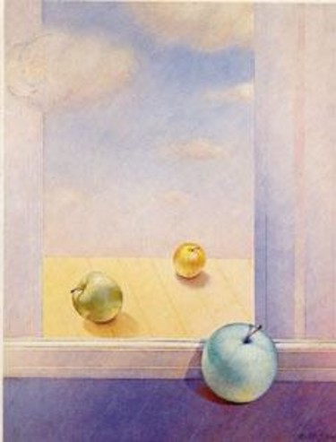 Peinture intitulée "de l'autre côté" par André Plisson, Œuvre d'art originale, Huile