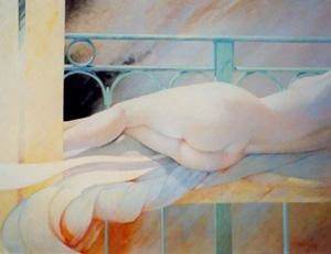 Peinture intitulée "frémissements" par André Plisson, Œuvre d'art originale, Huile