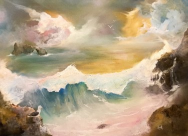 Peinture intitulée "Anacapa" par Kirk Ruse, Œuvre d'art originale, Huile