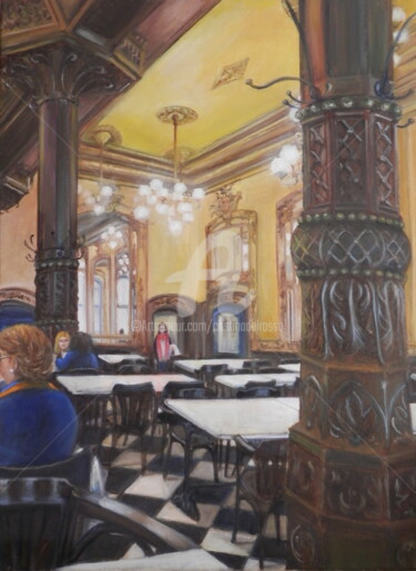 Pintura titulada "El encuentro (The m…" por Cristina Del Rosso, Obra de arte original, Oleo