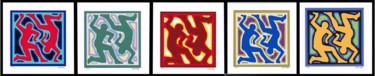 Digital Arts titled "Flection-5" by Henri Eisenberg, Original Artwork, Digital Painting