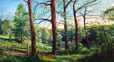 Painting titled "Воронежсий централь…" by Roman Zhiliaev, Original Artwork, Oil