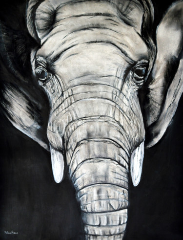 Peinture intitulée "Portrait" par Hélène Roux, Œuvre d'art originale, Acrylique