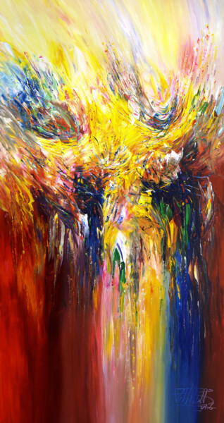 Painting titled "Ascend L1" by Peter Nottrott, Original Artwork, Acrylic