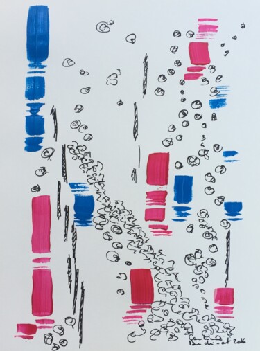 Peinture intitulée "Cap d'Antibes" par Caroline Montigneaux, Œuvre d'art originale, Acrylique
