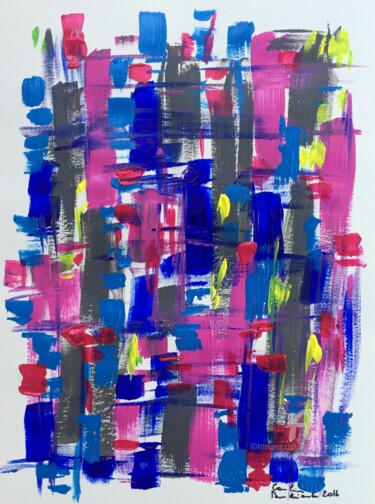 Peinture intitulée "Antibes" par Caroline Montigneaux, Œuvre d'art originale, Acrylique