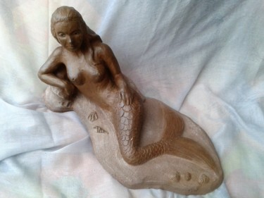 Sculpture intitulée "Sirène" par Marian Cobos, Œuvre d'art originale, Céramique