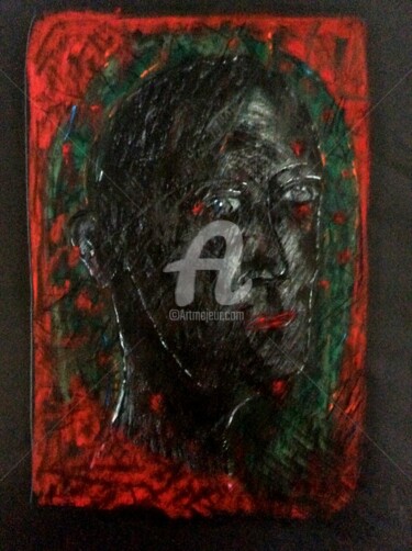 Peinture intitulée "Visage" par Pascal, Œuvre d'art originale, Huile