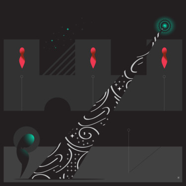 Digital Arts titled "STAIRWAY" by Pribi, Original Artwork, 2D Digital Work