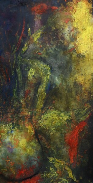 Peinture intitulée "a moitié nu" par Francisco Mendes, Œuvre d'art originale, Huile